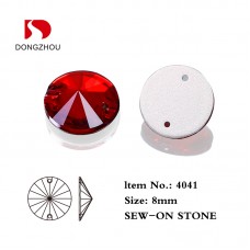 DONGZHOU 4041 8MM crystal sew on rhinestone round shape rivoli flat back sewing on stones DONGZHOU 4041 8MM crystal sew on rhinestone round shape rivoli flat back sewing on stones